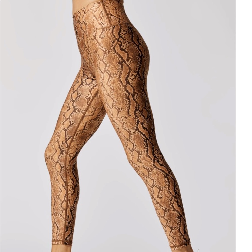 Carbon38 Sandstone True Snakeprint High Rise 7/8 Legging
